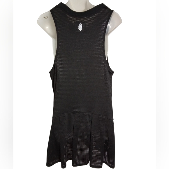 Free People Movement Black Athletic Mesh Tennis Dress Size L Sporty Chic - Picture 7 of 7